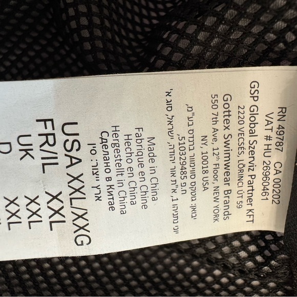 Gottex Men’s XXL Blue Green Brown Gray Men’s Trunks Swim Shorts Mesh Brief - Picture 6 of 9